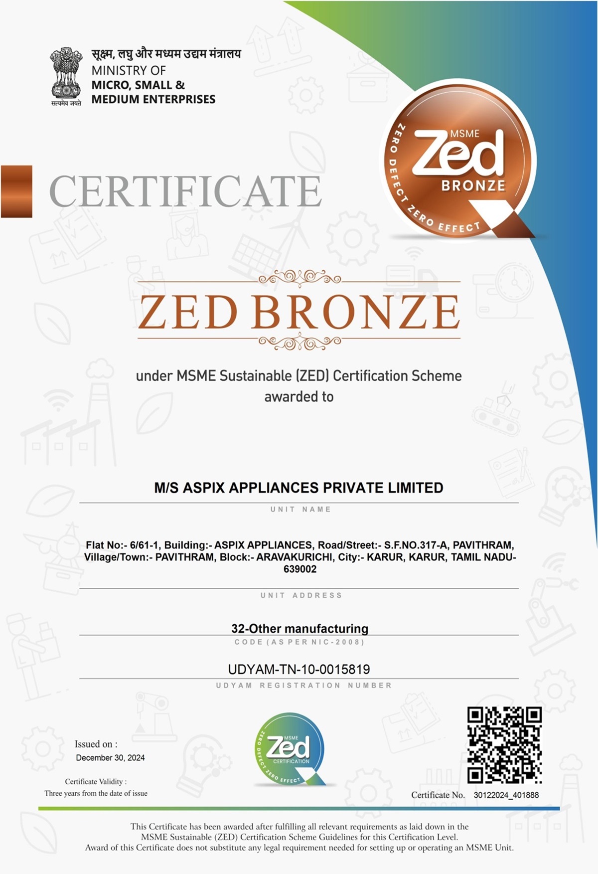 ASPIX - ZED - Bronze Certificate_page-0001